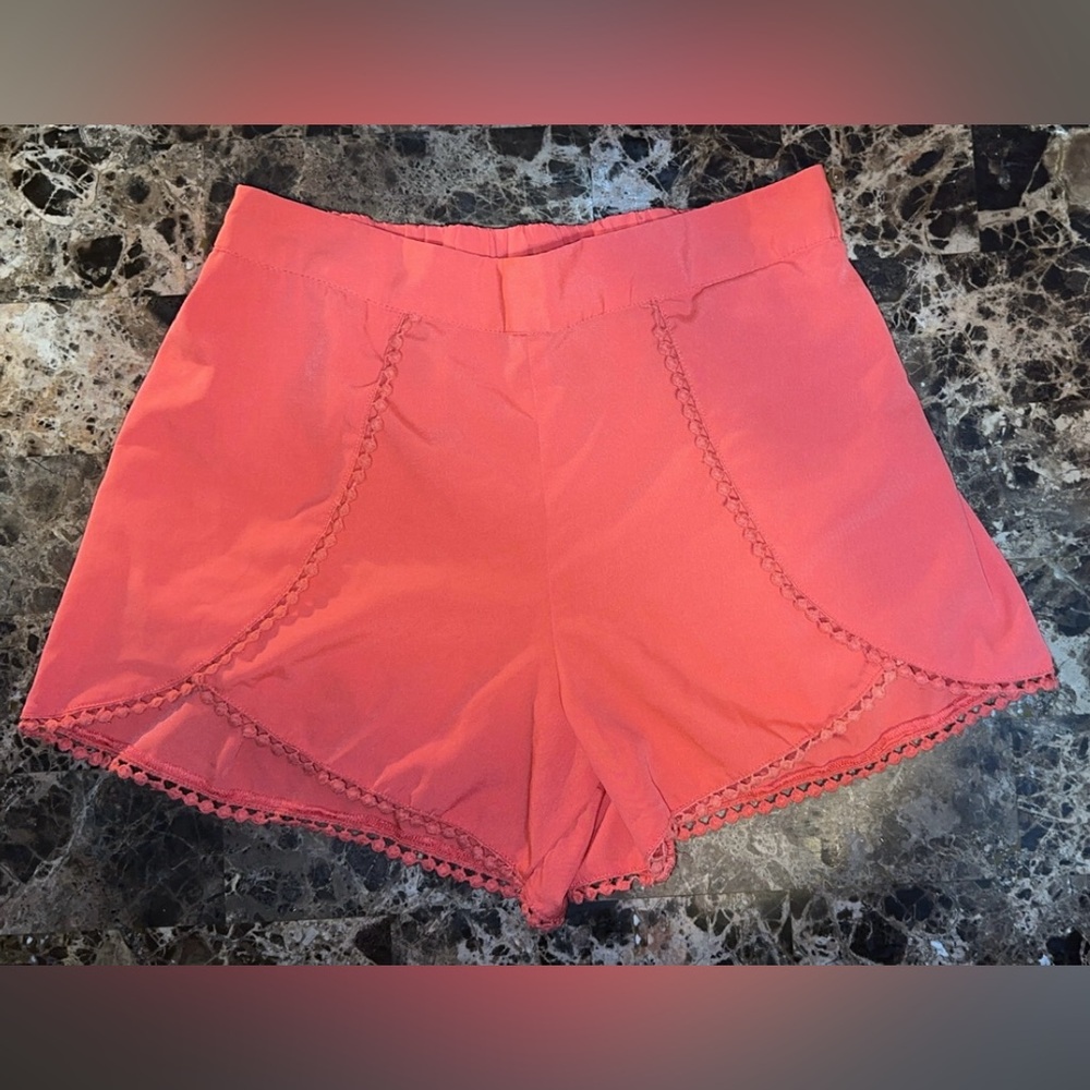 Jessica Simpson Peach Pink Dressed Up Shorts